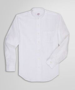 Brooks Brothers / ブルックス ブラザーズ シャツ・ブラウス | リネン バンドカラー カジュアルシャツ