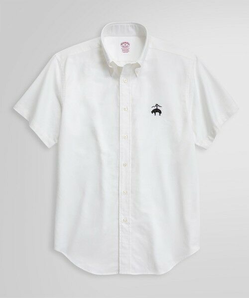 Brooks Brothers/ブルックス ブラザーズ ◆オンラインストア限定◆LOGO Series ビッグGFロゴ ショートスリーブ スポーツシャツ Traditional Fit ホワイト M Brooks Brothers/ブルックス ブラザーズ ◆オンラインストア限定◆LOGO Series ビッグGFロゴ ショートスリーブ スポーツシャツ Traditional Fit ホワイト M