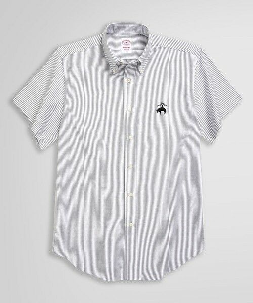 Brooks Brothers/ブルックス ブラザーズ ◆オンラインストア限定◆LOGO Series ビッグGFロゴ ショートスリーブ スポーツシャツ Traditional Fit ホワイト×ブラック S Brooks Brothers/ブルックス ブラザーズ ◆オンラインストア限定◆LOGO Series ビッグGFロゴ ショートスリーブ スポーツシャツ Traditional Fit ホワイト×ブラック S