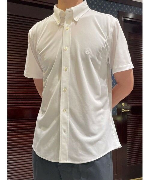 Brooks Brothers / ブルックス ブラザーズ シャツ・ブラウス | ◆オンラインストア限定◆ポリエステル　GFロゴ　ショートスリーブ　カノコニットシャツ | 詳細6