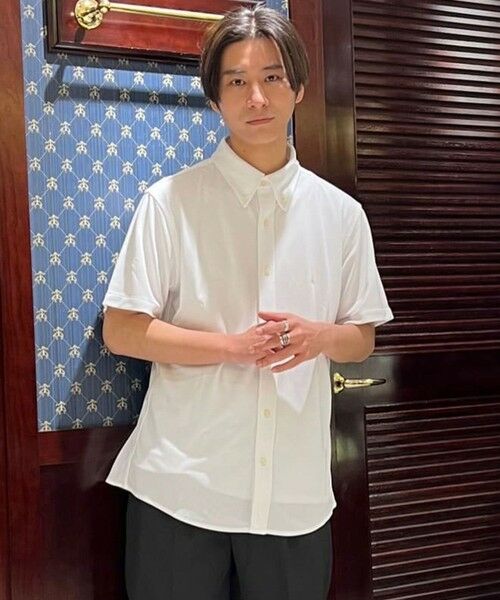 Brooks Brothers/ブルックス ブラザーズ ◆オンラインストア限定◆ポリエステル GFロゴ ショートスリーブ カノコニットシャツ ホワイト S Brooks Brothers/ブルックス ブラザーズ ◆オンラインストア限定◆ポリエステル GFロゴ ショートスリーブ カノコニットシャツ ホワイト S