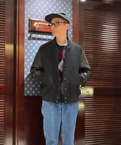 Brooks Brothers / ブルックス ブラザーズ ブルゾン | ウール/カウレザー バーシティジャケット