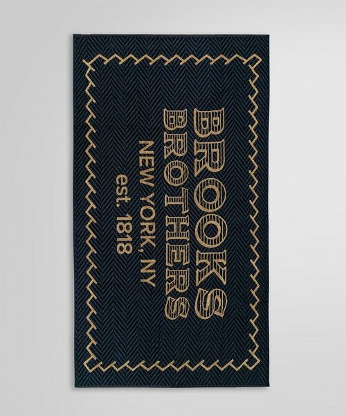 Brooks Brothers/ブルックス ブラザーズ トルココットン BBロゴ ビーチタオル ネイビー ONE SIZE Brooks Brothers/ブルックス ブラザーズ トルココットン BBロゴ ビーチタオル ネイビー ONE SIZE