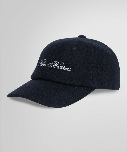 Brooks Brothers/ブルックス ブラザーズ ウール/ナイロン メルトン ロゴ ベースボールキャップ ネイビー ONE SIZE Brooks Brothers/ブルックス ブラザーズ ウール/ナイロン メルトン ロゴ ベースボールキャップ ネイビー ONE SIZE