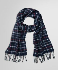 ブルックスブラザーズ カシミヤ100% チェック マフラー ブラックウォッチ ブルックスブラザーズ カシミヤ100% チェック マフラー ブラック
