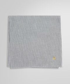 Brooks Brothers / ブルックス ブラザーズ ハンカチ | コットン オックスフォード GFロゴ キャンディストライプ ハンカチ