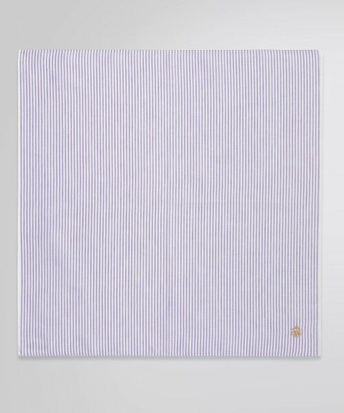Brooks Brothers / ブルックス ブラザーズ ハンカチ | コットン オックスフォード GFロゴ キャンディストライプ ハンカチ | 詳細3