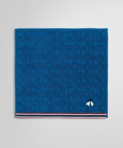 Brooks Brothers / ブルックス ブラザーズ ハンカチ | スーピマコットン GFロゴ ケーブル ミニタオル