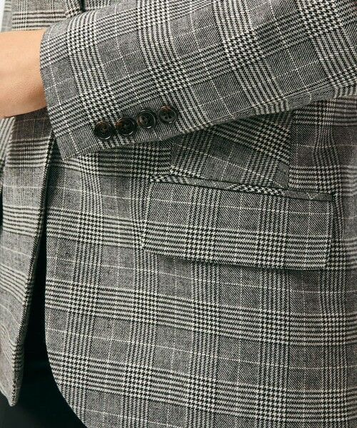 Brooks Brothers / ブルックス ブラザーズ テーラードジャケット | ポリエステルブレンド グレンチェック シングル１ボタンジャケット | 詳細4