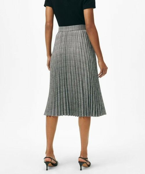 Brooks Brothers / ブルックス ブラザーズ ミニ・ひざ丈スカート | ポリエステルブレンド グレンチェック ミディプリーツスカート | 詳細2