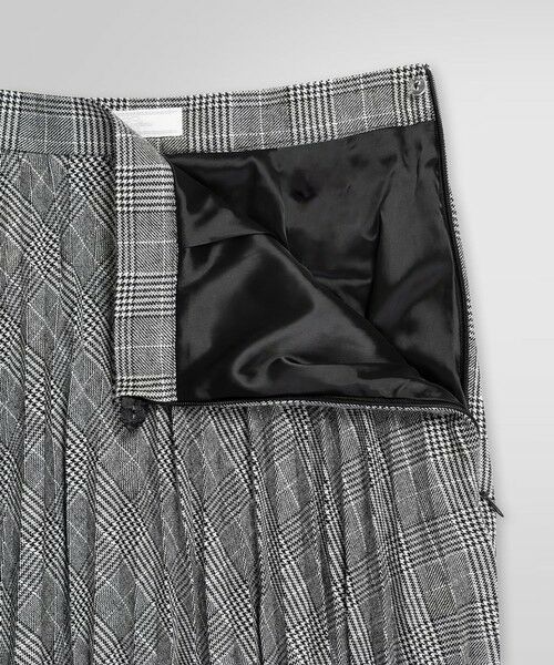 Brooks Brothers / ブルックス ブラザーズ ミニ・ひざ丈スカート | ポリエステルブレンド グレンチェック ミディプリーツスカート | 詳細5