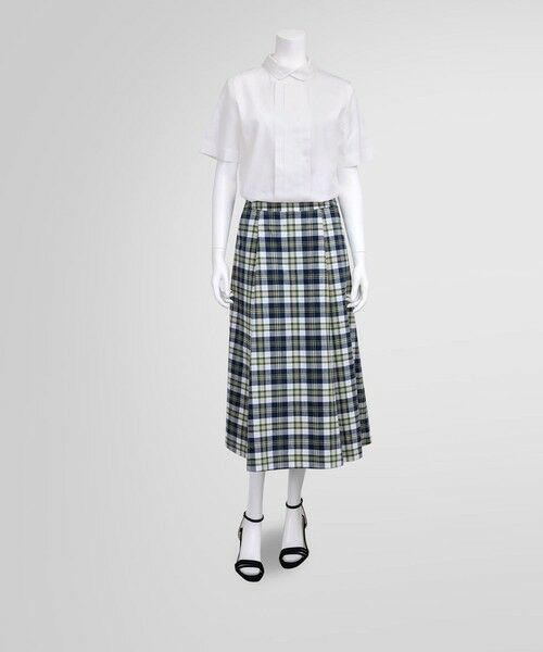 Brooks Brothers / ブルックス ブラザーズ ミニ・ひざ丈スカート | ◆Archive Collection◆コットン マドラスチェック タックフレアスカート | 詳細3