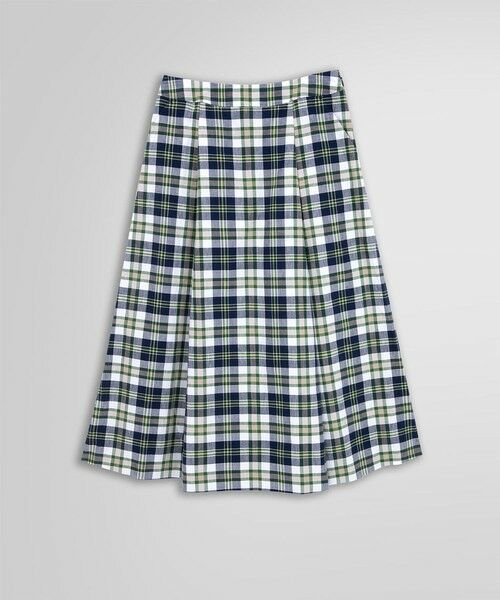 Brooks Brothers / ブルックス ブラザーズ ミニ・ひざ丈スカート | ◆Archive Collection◆コットン マドラスチェック タックフレアスカート(マルチ)