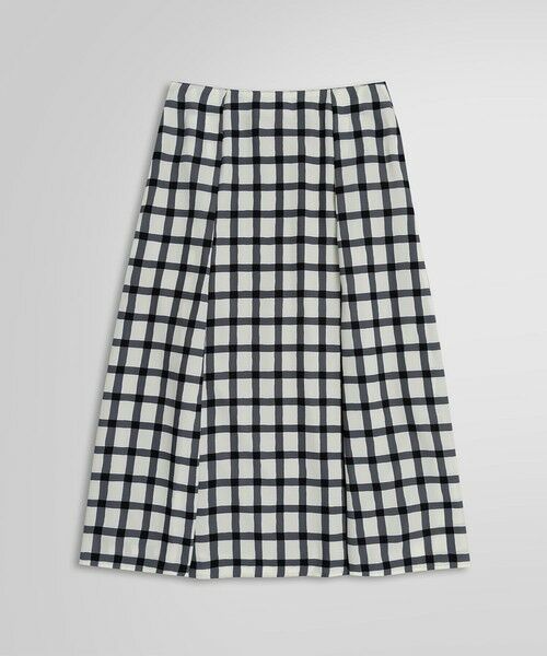 Brooks Brothers / ブルックス ブラザーズ ミニ・ひざ丈スカート | ポリエステル チェックプリント ソフトタックスカート | 詳細1