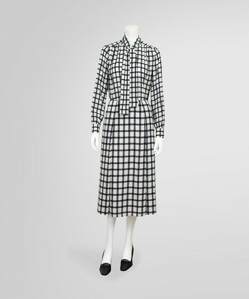 Brooks Brothers / ブルックス ブラザーズ ミニ・ひざ丈スカート | ポリエステル チェックプリント ソフトタックスカート | 詳細3