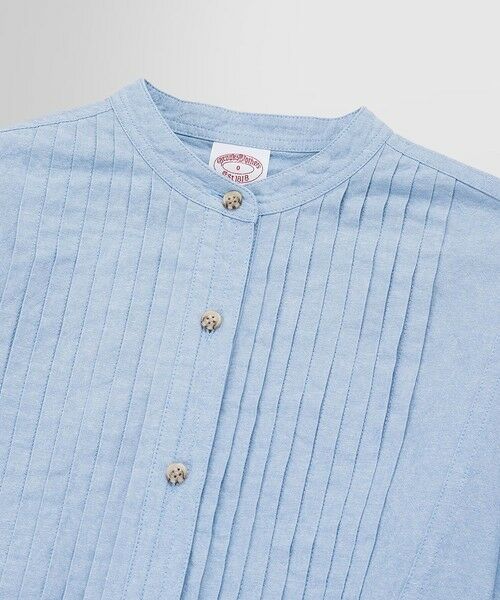 Brooks Brothers / ブルックス ブラザーズ シャツ・ブラウス | ◆Archive Collection◆コットン ダンガリー フロントプリーツ バンドカラー チュニックシャツ | 詳細1