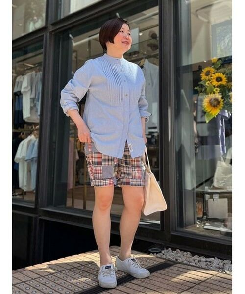 Brooks Brothers / ブルックス ブラザーズ シャツ・ブラウス | ◆Archive Collection◆コットン ダンガリー フロントプリーツ バンドカラー チュニックシャツ | 詳細3