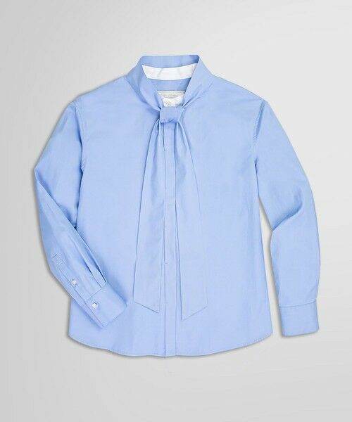 Brooks Brothers / ブルックス ブラザーズ シャツ・ブラウス | コットンポプリン Aライン ボウタイブラウス | 詳細1