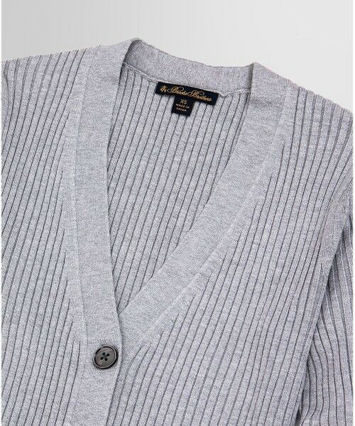 Brooks Brothers / ブルックス ブラザーズ カーディガン・ボレロ | シルクブレンド Vネック リブカーディガン | 詳細4