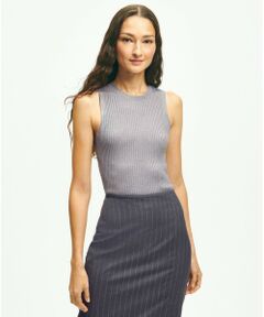 Brooks Brothers / ブルックス ブラザーズ ニット・セーター | シルクブレンド クルーネック ノースリーブセーター