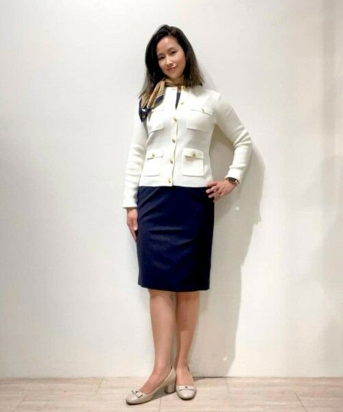 Brooks Brothers / ブルックス ブラザーズ カーディガン・ボレロ | ミラノリブ ゴールドボタン ノーカラーニットジャケット | 詳細2