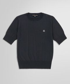 Brooks Brothers / ブルックス ブラザーズ ニット・セーター | キュプラ/ナイロン GFロゴ ショートスリーブセーター