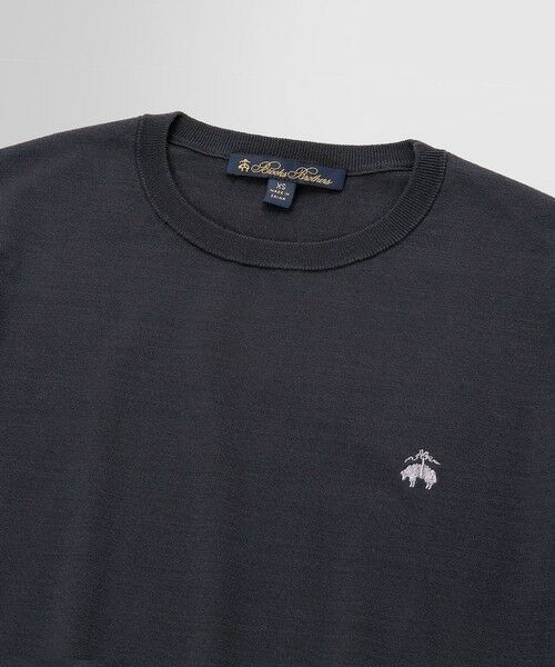 Brooks Brothers / ブルックス ブラザーズ ニット・セーター | キュプラ/ナイロン GFロゴ ショートスリーブセーター | 詳細1