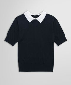 Brooks Brothers / ブルックス ブラザーズ ニット・セーター | キュプラ/コットン バイカラー ポロセーター