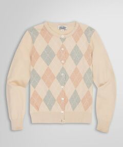 Brooks Brothers / ブルックス ブラザーズ カーディガン・ボレロ | ◆Archive Collection◆コットン アーガイル クルーネックカーディガン