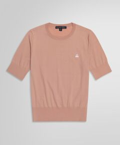 Brooks Brothers / ブルックス ブラザーズ ニット・セーター | キュプラ/ナイロン GFロゴ ショートスリーブセーター