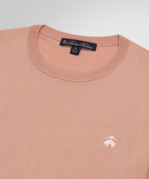 Brooks Brothers / ブルックス ブラザーズ ニット・セーター | キュプラ/ナイロン GFロゴ ショートスリーブセーター | 詳細1