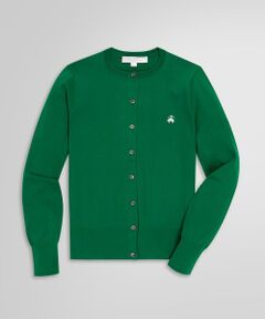 Brooks Brothers / ブルックス ブラザーズ カーディガン・ボレロ | キュプラ/ナイロン GFロゴ クルーネックカーディガン