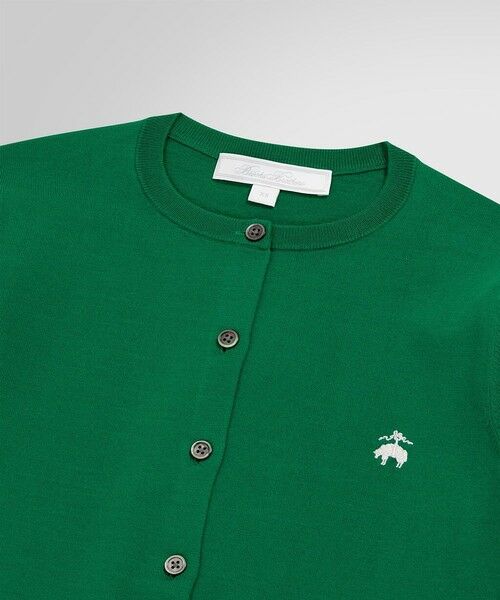 Brooks Brothers / ブルックス ブラザーズ カーディガン・ボレロ | キュプラ/ナイロン GFロゴ クルーネックカーディガン | 詳細1