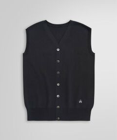 Brooks Brothers / ブルックス ブラザーズ ベスト | キュプラ/ナイロン ボタンフロント ２Wayベスト