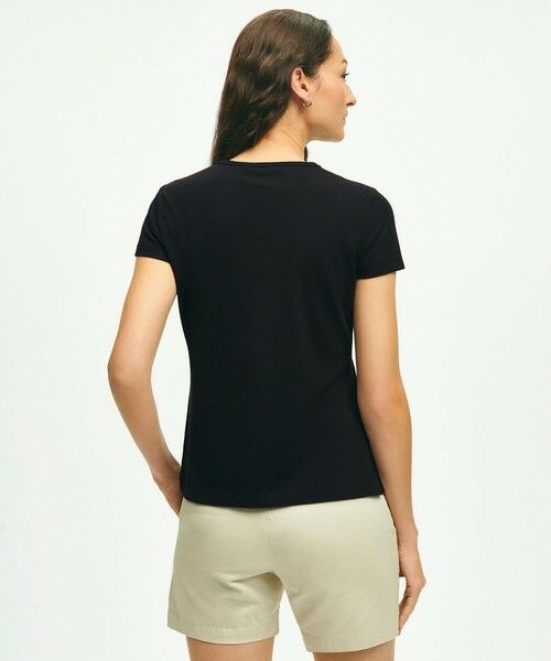 Brooks Brothers / ブルックス ブラザーズ Tシャツ | コットン/レーヨン ストレッチピケ Tシャツ | 詳細4