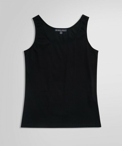 Brooks Brothers/ブルックス ブラザーズ コットン スクエアラウンドネック タンクトップ ブラック S Brooks Brothers/ブルックス ブラザーズ コットン スクエアラウンドネック タンクトップ ブラック S