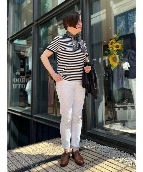 Brooks Brothers / ブルックス ブラザーズ Tシャツ | コットン ストライプ リンガーTシャツ | 詳細3