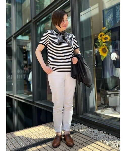 Brooks Brothers / ブルックス ブラザーズ Tシャツ | コットン ストライプ リンガーTシャツ | 詳細4