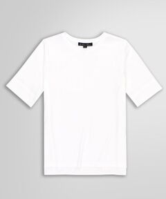 tシャツ 「Double B Collection」コットン　BBロゴ　マリナーストライプ　ヘビーウェイトTシャツ レディース Brooks Brothers｜【Double B Collection】コットン BBロゴ