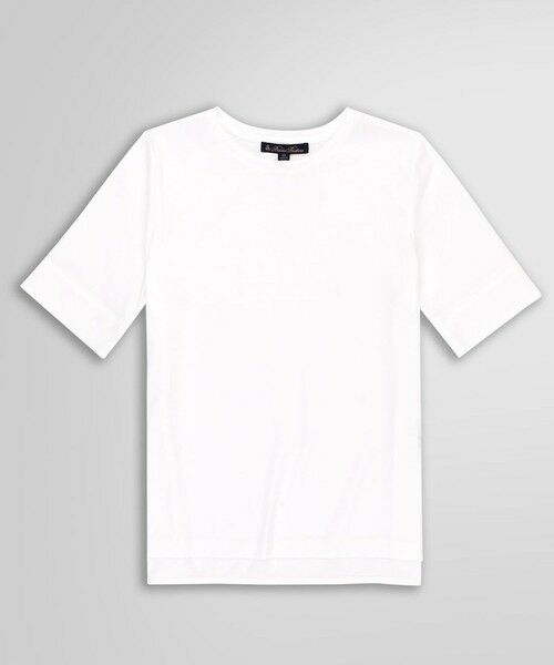 Brooks Brothers/ブルックス ブラザーズ コットンスムース サイドスリット Tシャツ ホワイト M Brooks Brothers/ブルックス ブラザーズ コットンスムース サイドスリット Tシャツ ホワイト M