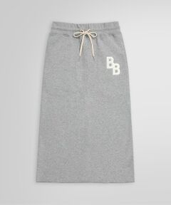 Brooks Brothers / ブルックス ブラザーズ ミニ・ひざ丈スカート | コットンフレンチテリー BBロゴ ミディスカート