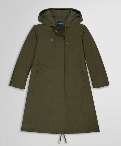 Brooks Brothers/ブルックス ブラザーズ ポリエステル ハイカウントタフタ Aライン フーデッドコート オリーブ M Brooks Brothers/ブルックス ブラザーズ ポリエステル ハイカウントタフタ Aライン フーデッドコート オリーブ M