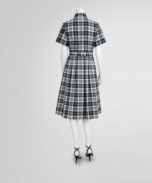 Brooks Brothers / ブルックス ブラザーズ ミニ丈・ひざ丈ワンピース | ◆Archive Collection◆コットン マドラスチェック ショートスリーブ シャツワンピース | 詳細2