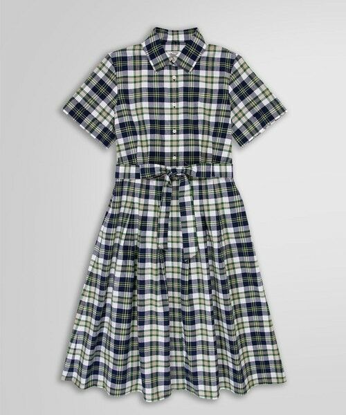 Brooks Brothers / ブルックス ブラザーズ ミニ丈・ひざ丈ワンピース | ◆Archive Collection◆コットン マドラスチェック ショートスリーブ シャツワンピース | 詳細3