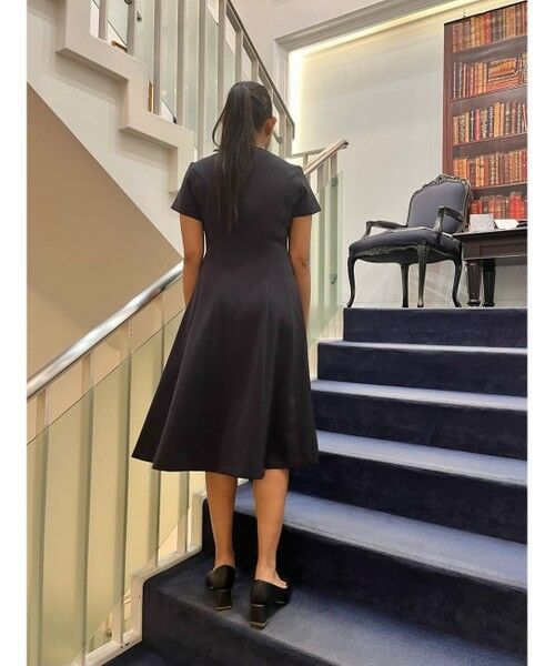 Brooks Brothers / ブルックス ブラザーズ ロング・マキシ丈ワンピース | ダブルクロス ストレッチ ショートスリーブドレス | 詳細5