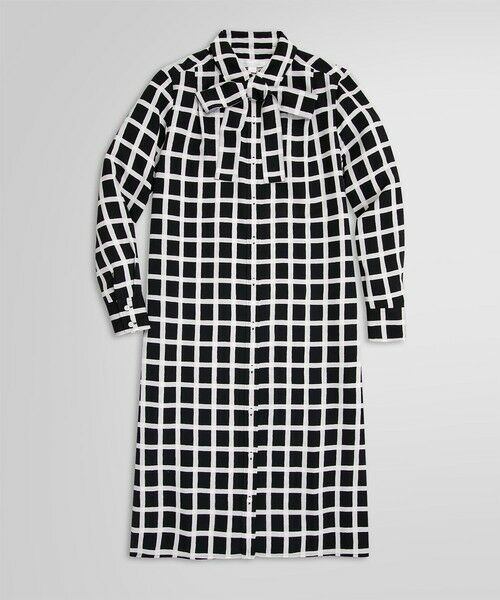 Brooks Brothers / ブルックス ブラザーズ ロング・マキシ丈ワンピース | ポリエステルファイユ ロングスリーブ ソフトシャツワンピース | 詳細5