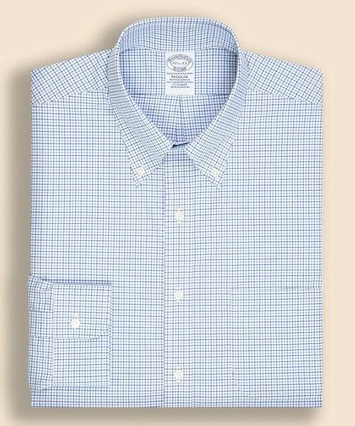 Brooks Brothers / ブルックス ブラザーズ シャツ・ブラウス | スーピマコットンストレッチ ブロードクロス チェック ドレスシャツ Regular Fit | 詳細1