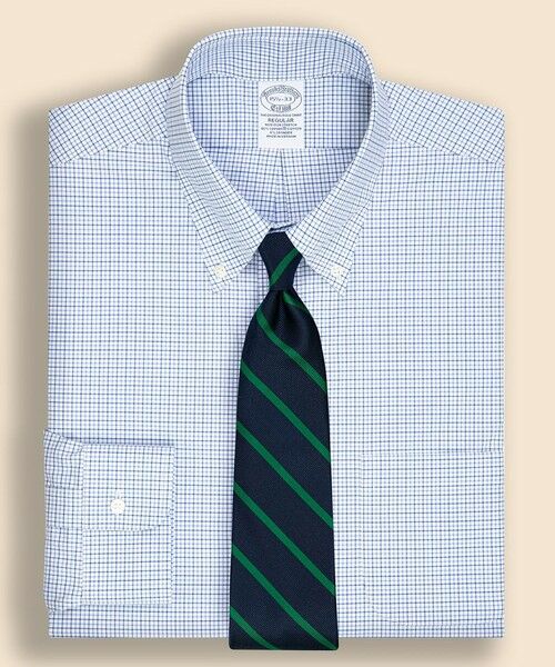 Brooks Brothers/ブルックス ブラザーズ ノンアイロン スーピマコットンストレッチ ブロードクロス チェック ドレスシャツ Regular Fit ブルー系その他2 16 - 31 Brooks Brothers/ブルックス ブラザーズ ノンアイロン スーピマコットンストレッチ ブロードクロス チェック ドレスシャツ Regular Fit ブルー系その他2 16 - 31