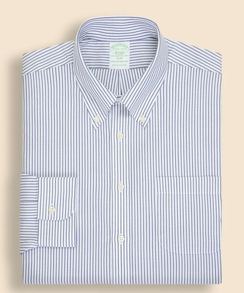 Brooks Brothers / ブルックス ブラザーズ シャツ・ブラウス | Brooks Brothers Explorer ストレッチコットンブレンド ストライプ ドレスシャツ Slim Fit | 詳細1
