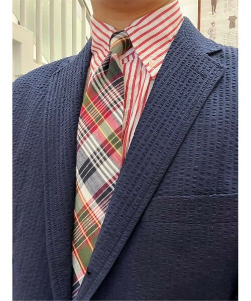 【新品】Brooks Brothers コットン/シルク マドラスチェックタイ コットン マドラスチェック ボウタイ | Brooks Brothers Japan